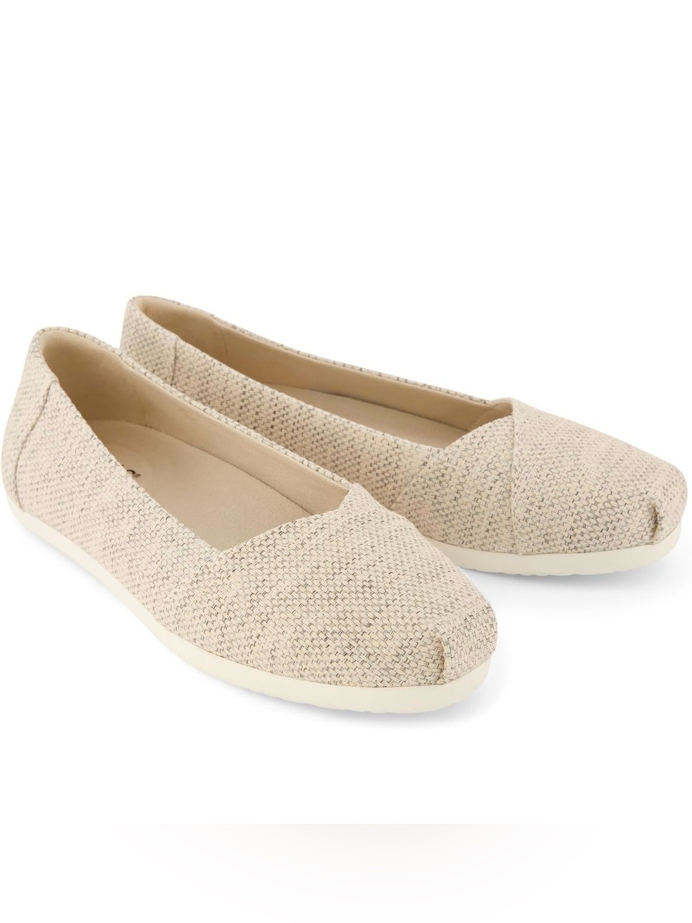 TOMS Women's, Alpargata Ballet Flat - Natural Melange, Size 7.5